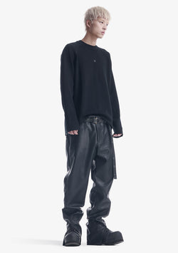 VINT Faux Leather Pants Rm216