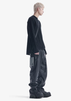 VINT Faux Leather Pants Rm216