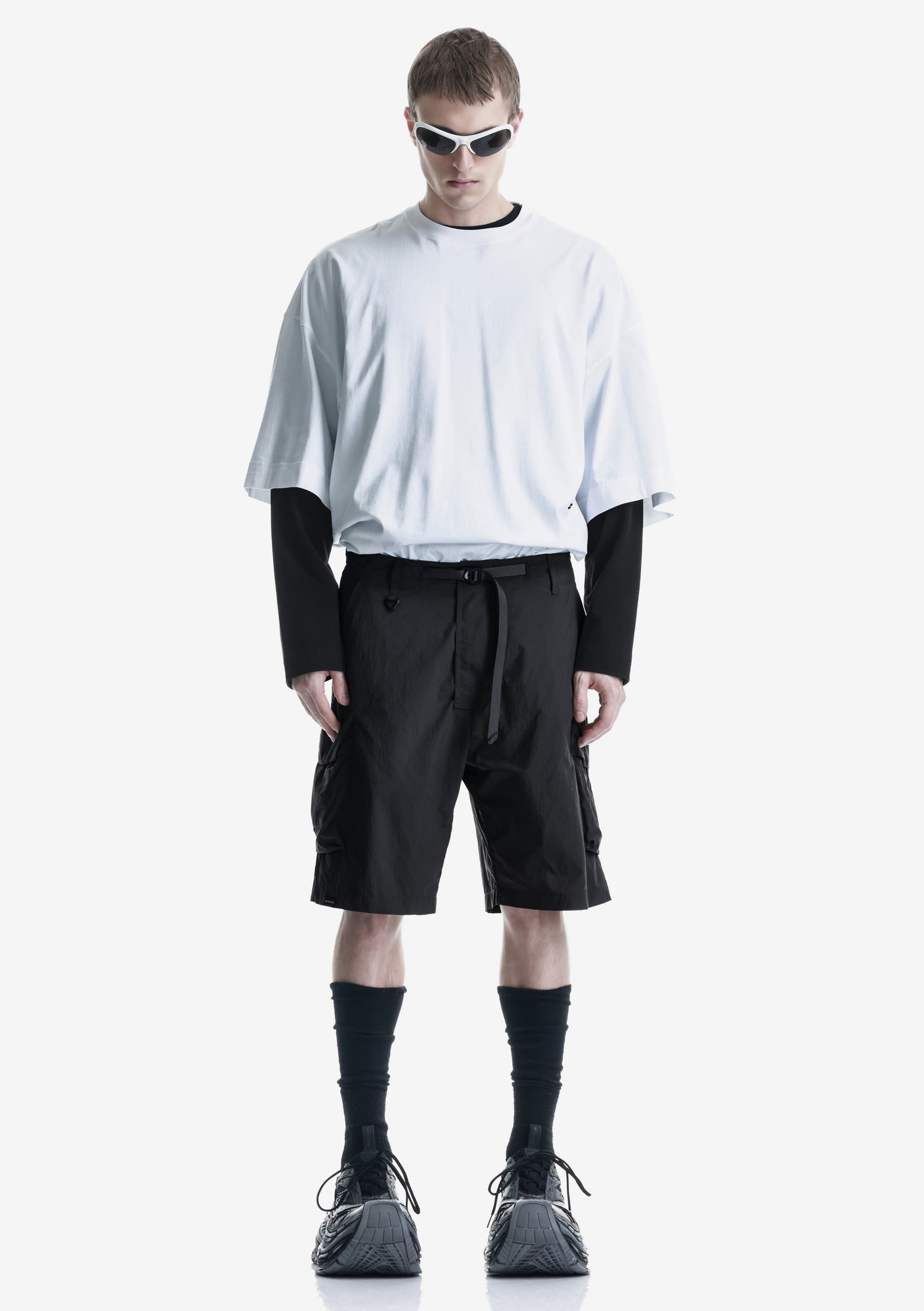 VANTH Loose Fit Cargo Short Pants