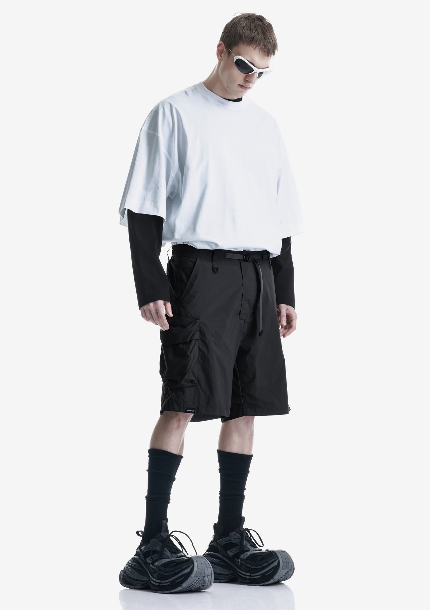 VANTH Loose Fit Cargo Short Pants Rm233