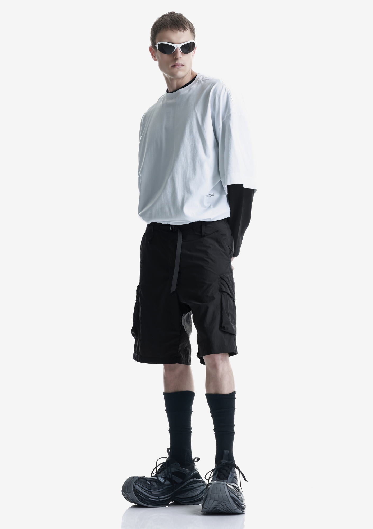 VANTH Loose Fit Cargo Short Pants Rm233