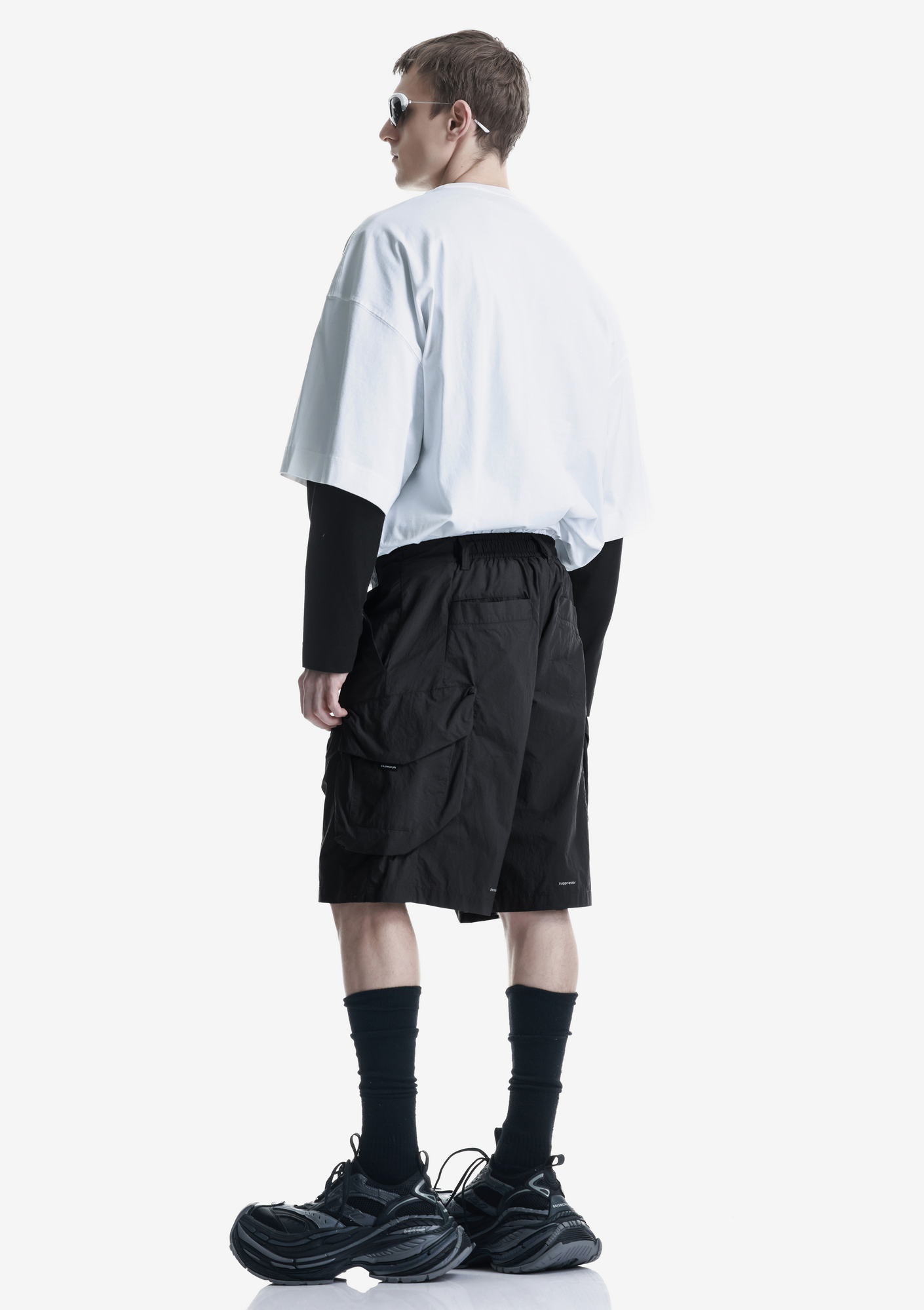 VANTH Loose Fit Cargo Short Pants Rm233