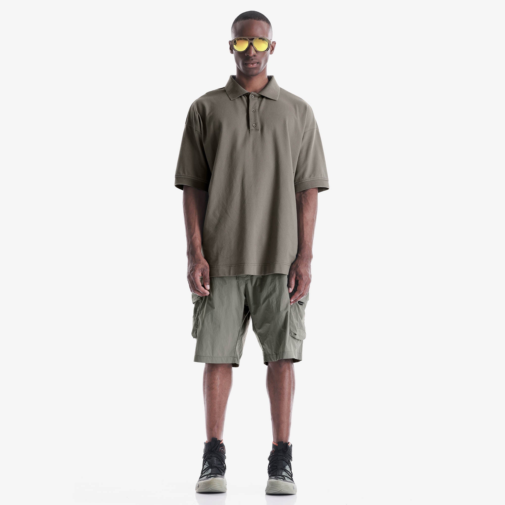 VANTH Loose Fit Cargo Short Pants Rm233