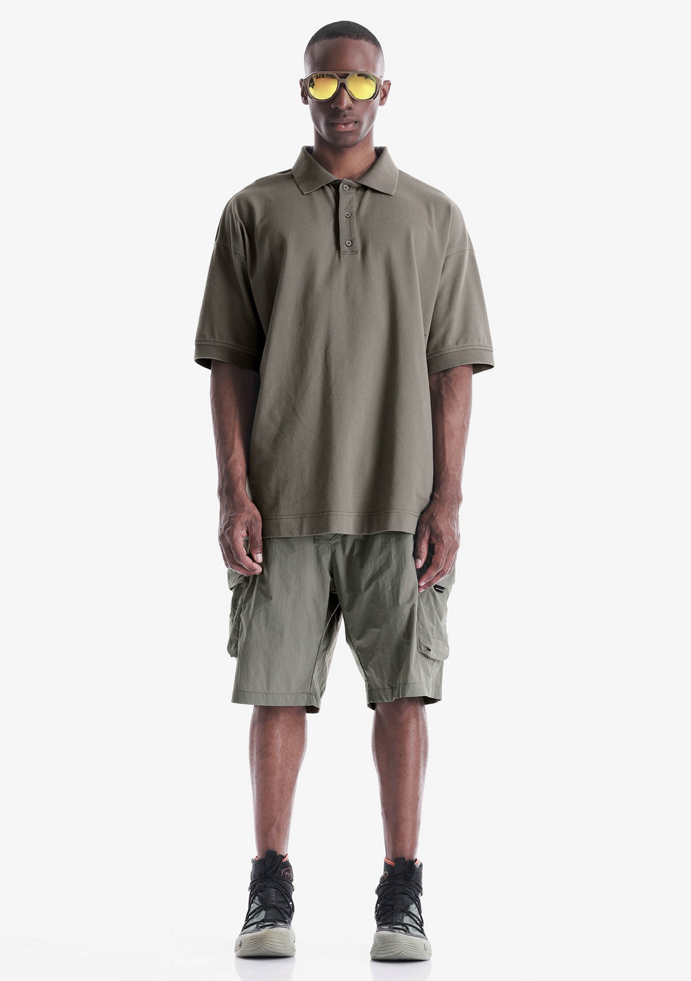 VANTH Loose Fit Cargo Short Pants