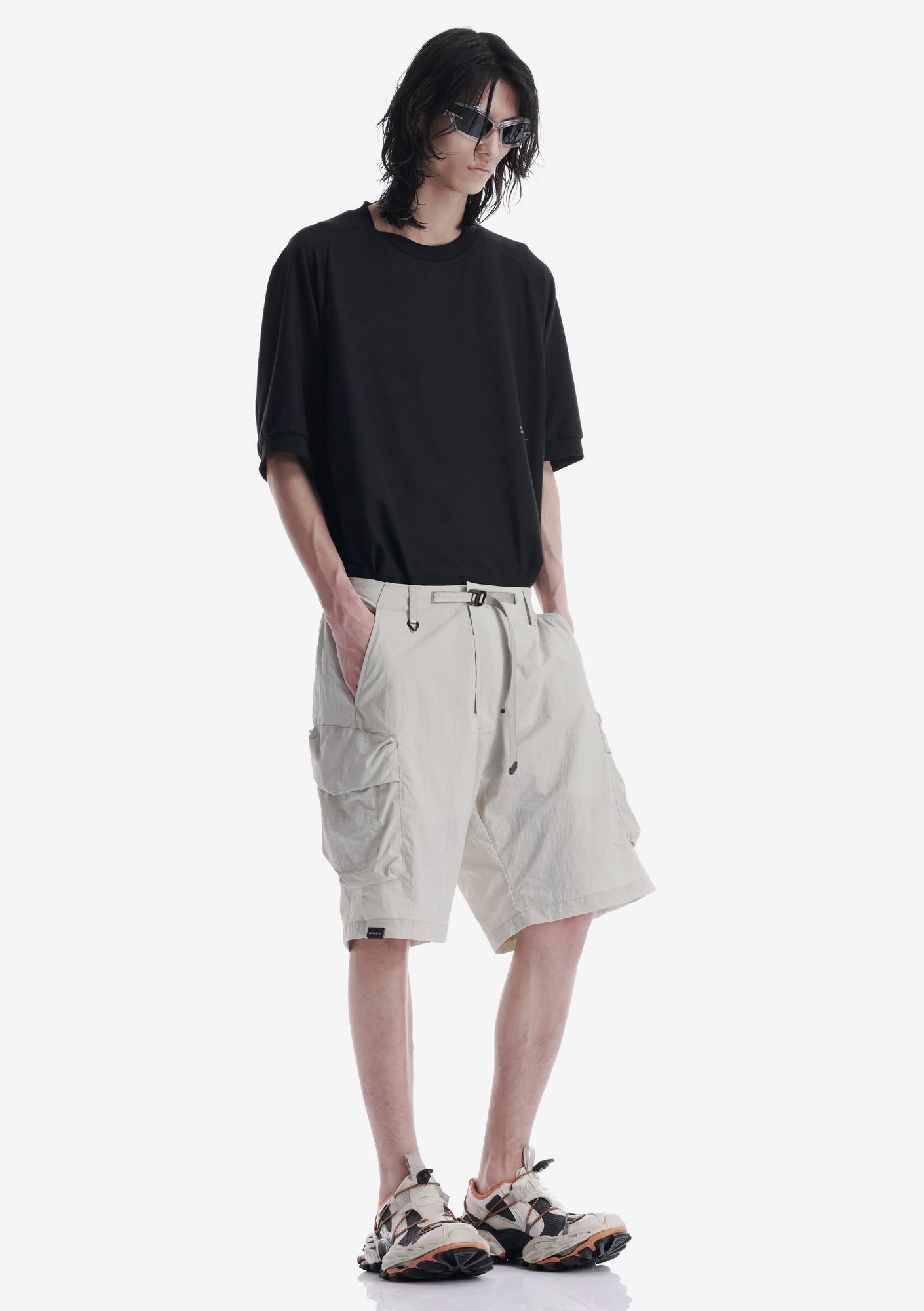 VANTH Loose Fit Cargo Short Pants Rm233