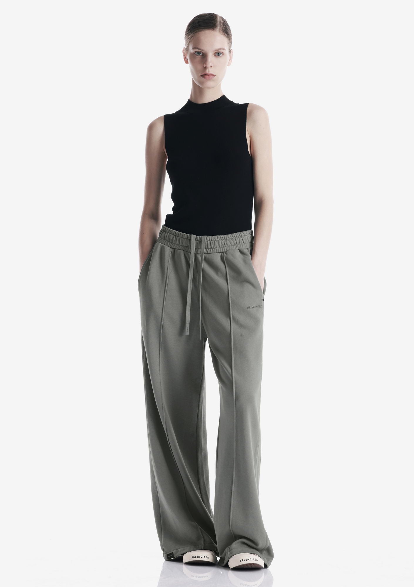 FRISSON Wide Jersey Pants Ru227