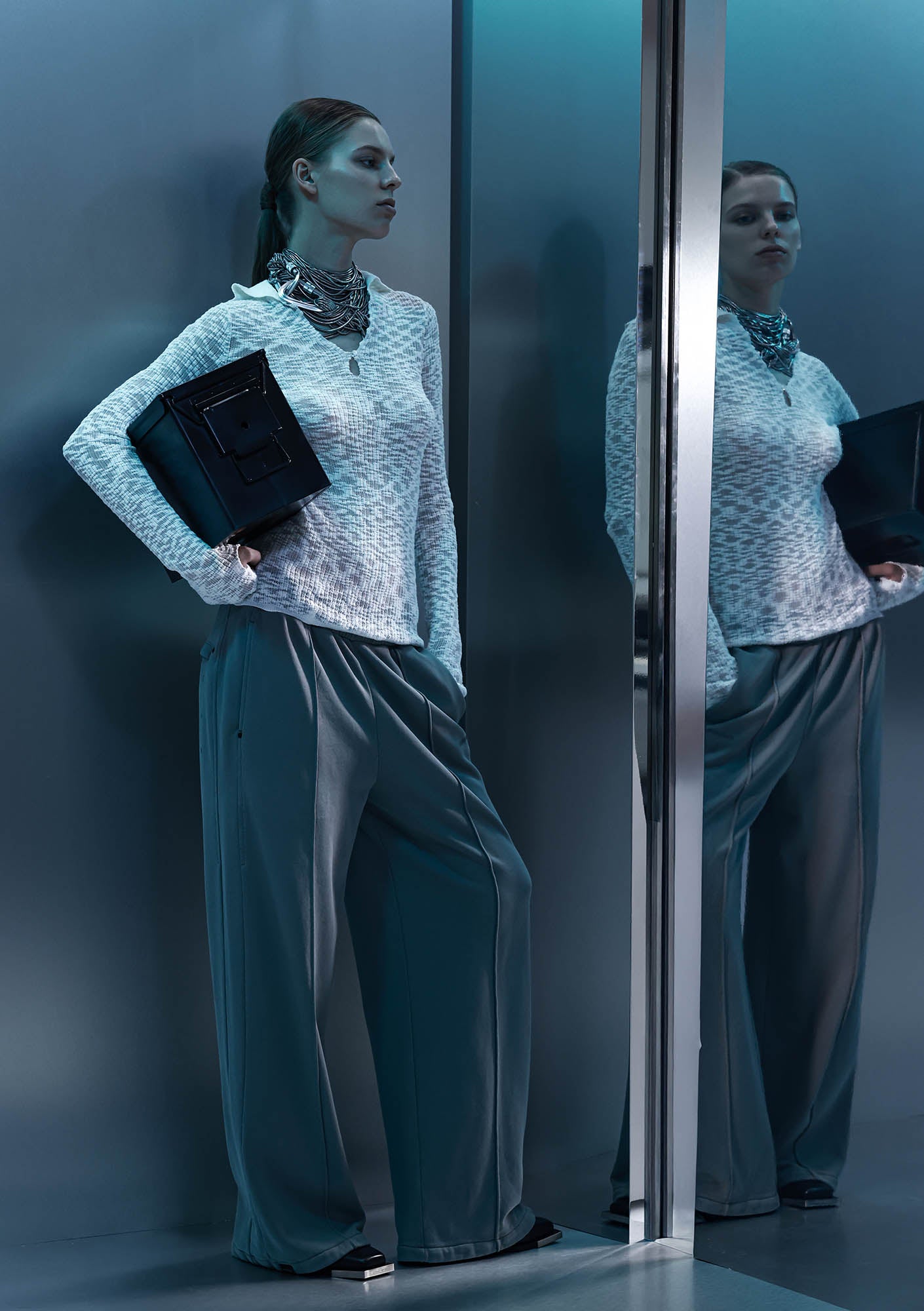 FRISSON Wide Jersey Pants
