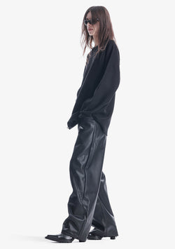 VANT Faux Leather Wide Pants Rw222
