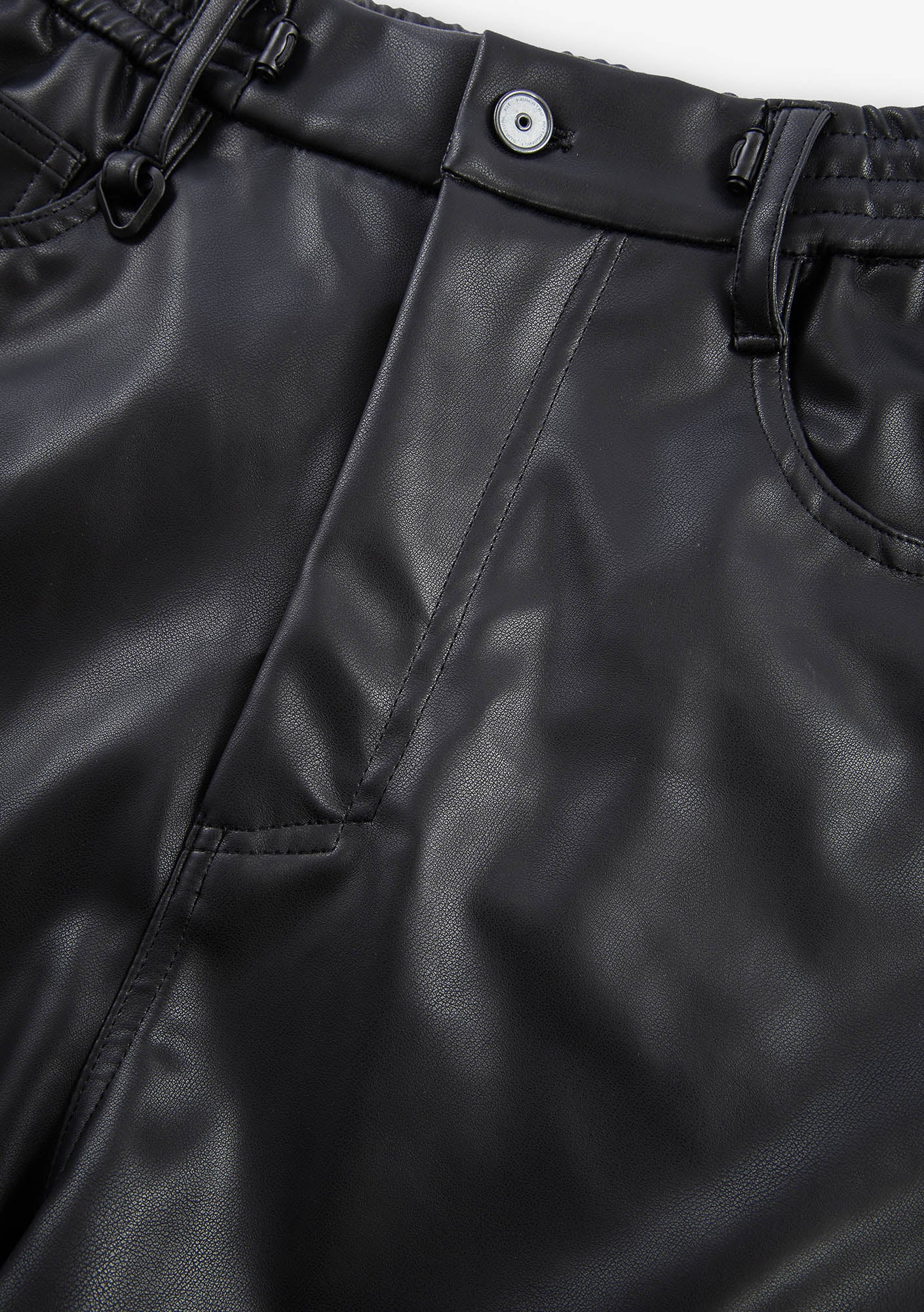 VANT Faux Leather Wide Pants Rw222