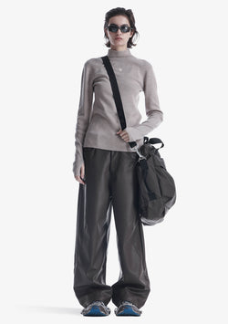 VANT Faux Leather Wide Pants Rw222
