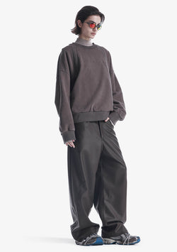 VANT Faux Leather Wide Pants Rw222