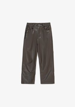 VANT Faux Leather Wide Pants Rw222