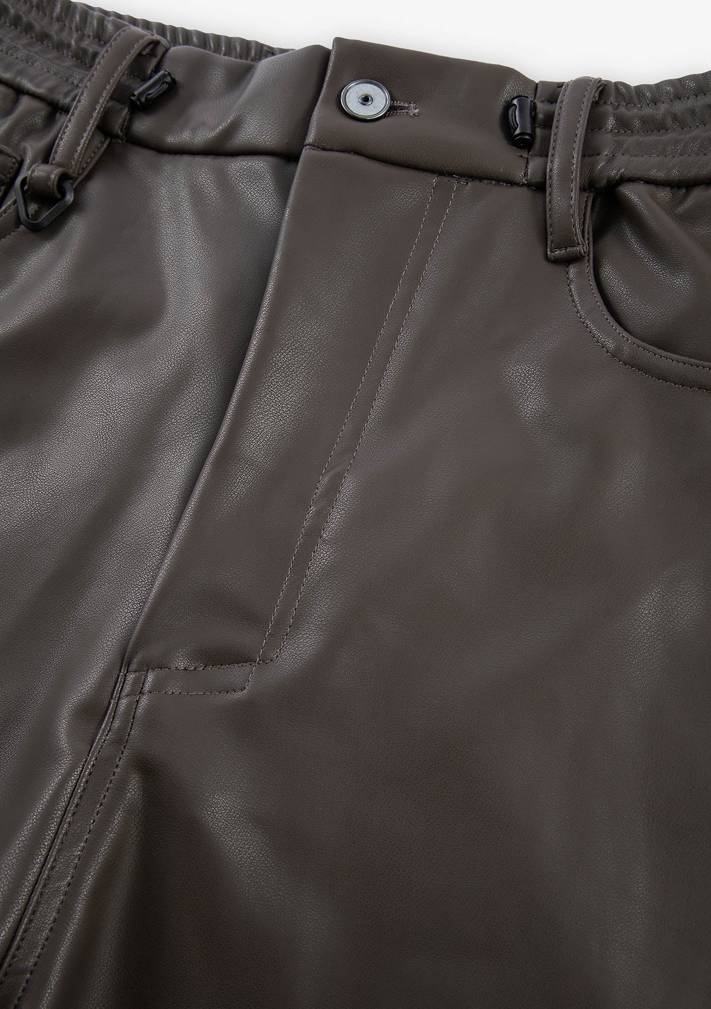 VANT Faux Leather Wide Pants Rw222
