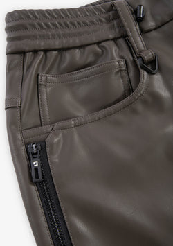 VANT Faux Leather Wide Pants Rw222