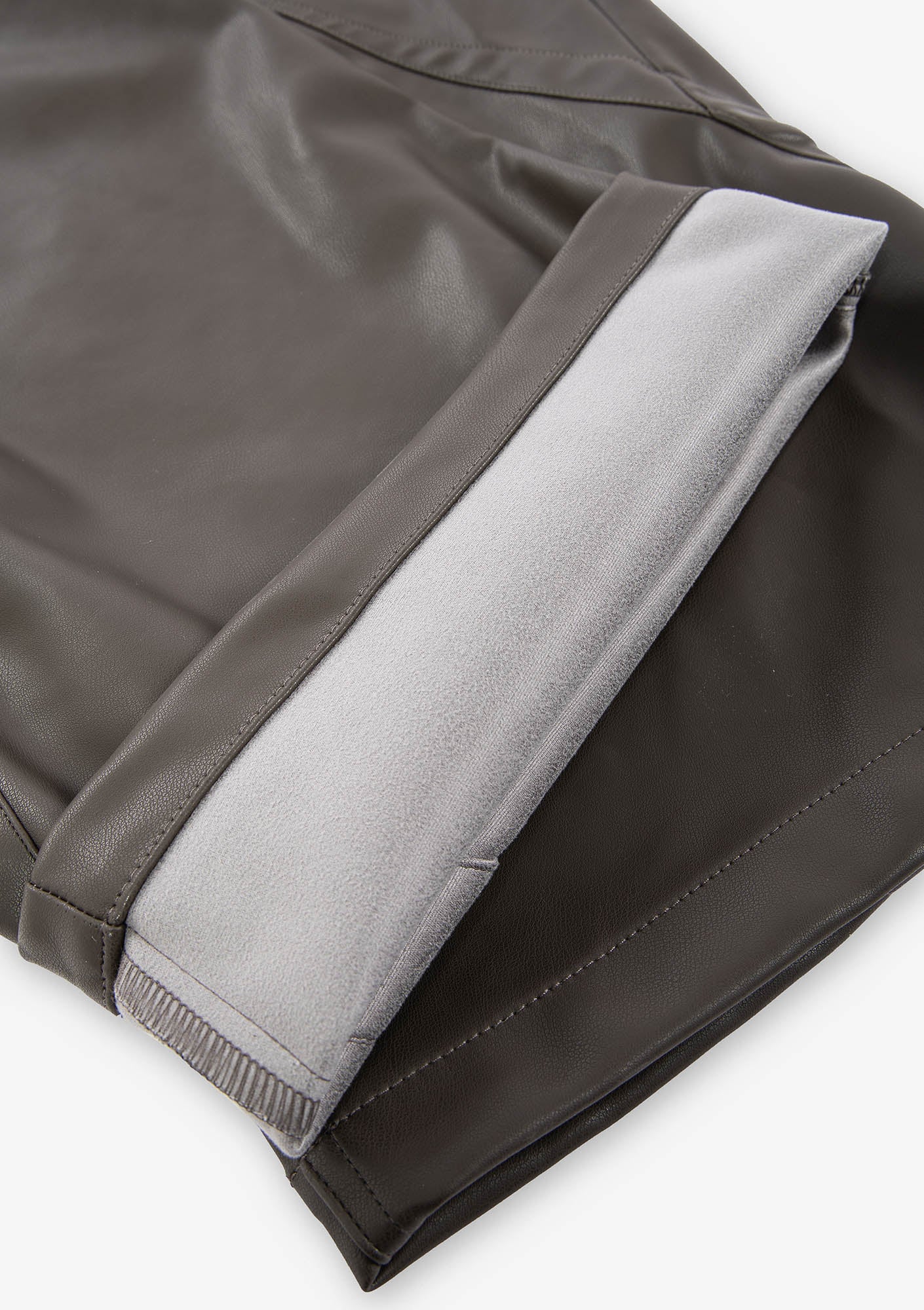 VANT Faux Leather Wide Pants Rw222