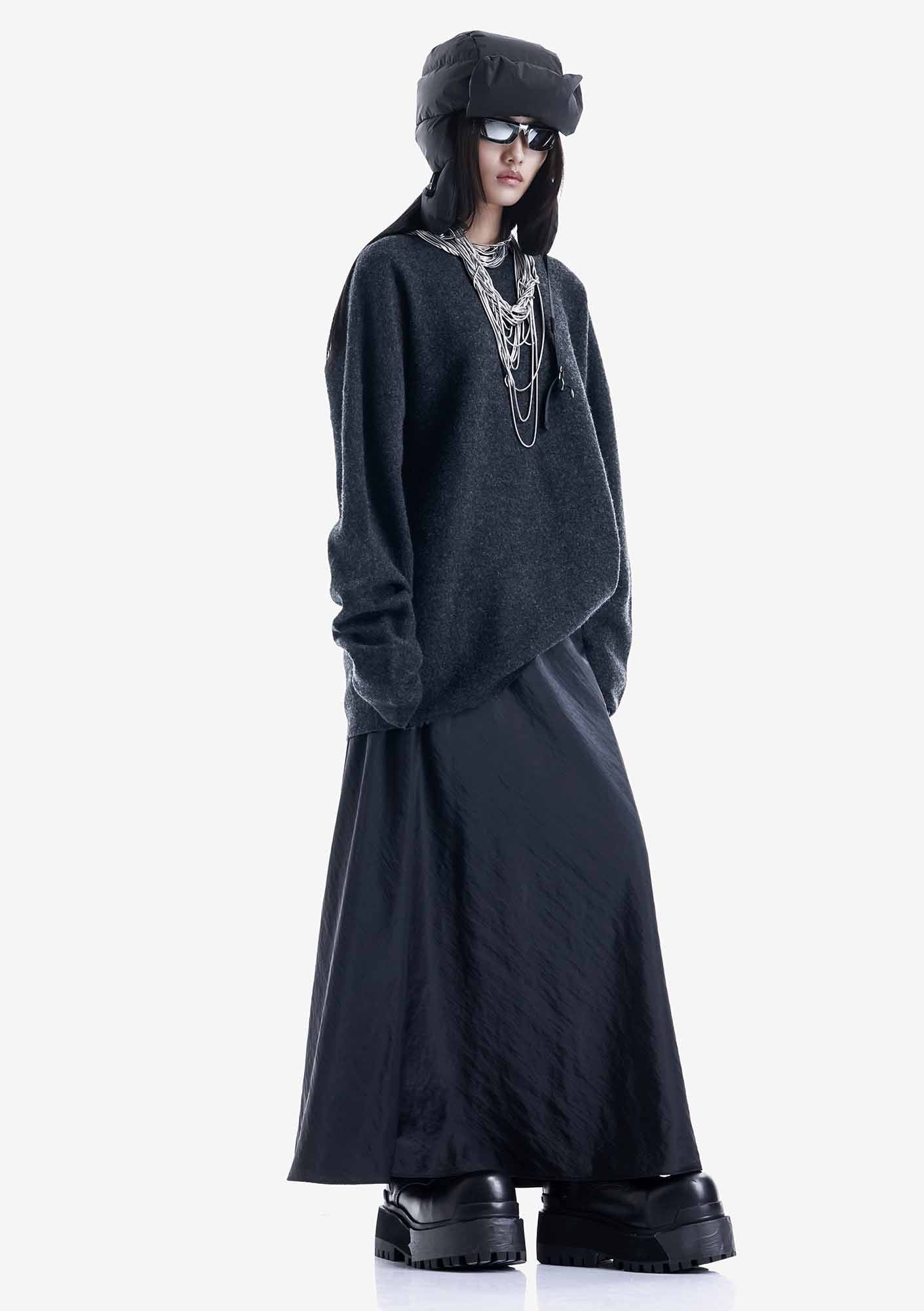 A-Line Maxi Skirt
