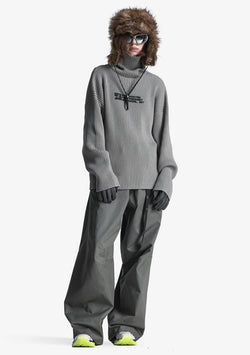 JAXA Cotton Rib Turtleneck Su41