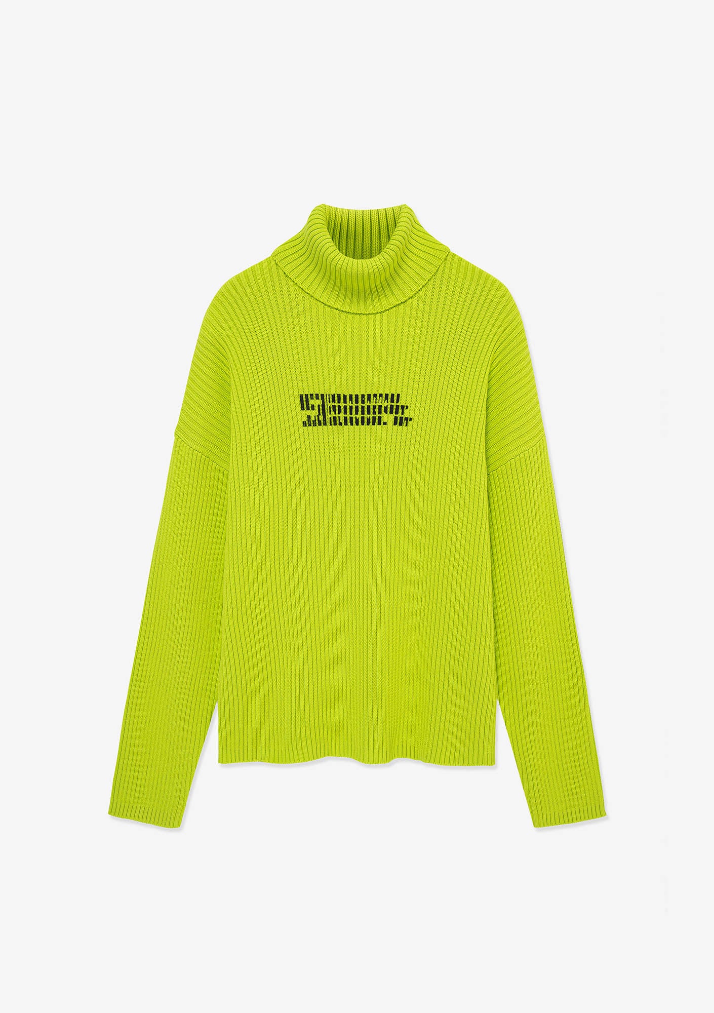 JAXA Baumwoll-Ripp-Rollkragenpullover