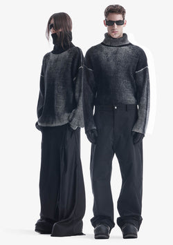 JAXA Dyed Cotton Rib Turtleneck Su45