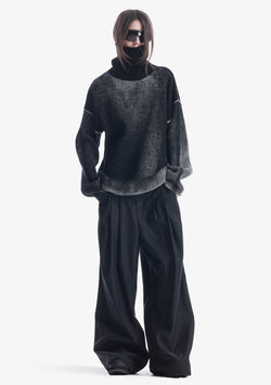 JAXA Dyed Cotton Rib Turtleneck Su45