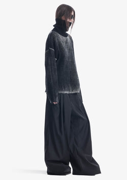 JAXA Dyed Cotton Rib Turtleneck Su45