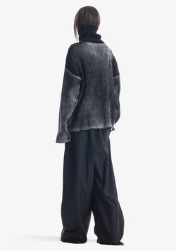 JAXA Dyed Cotton Rib Turtleneck Su45