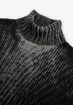 JAXA Dyed Cotton Rib Turtleneck Su45