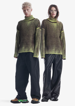 JAXA Dyed Cotton Rib Turtleneck Su45