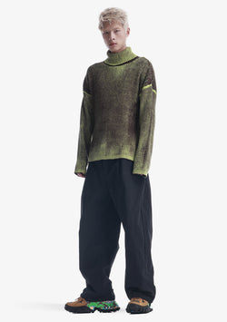 JAXA Dyed Cotton Rib Turtleneck Su45