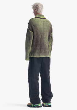 JAXA Dyed Cotton Rib Turtleneck Su45