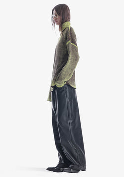 JAXA Dyed Cotton Rib Turtleneck Su45