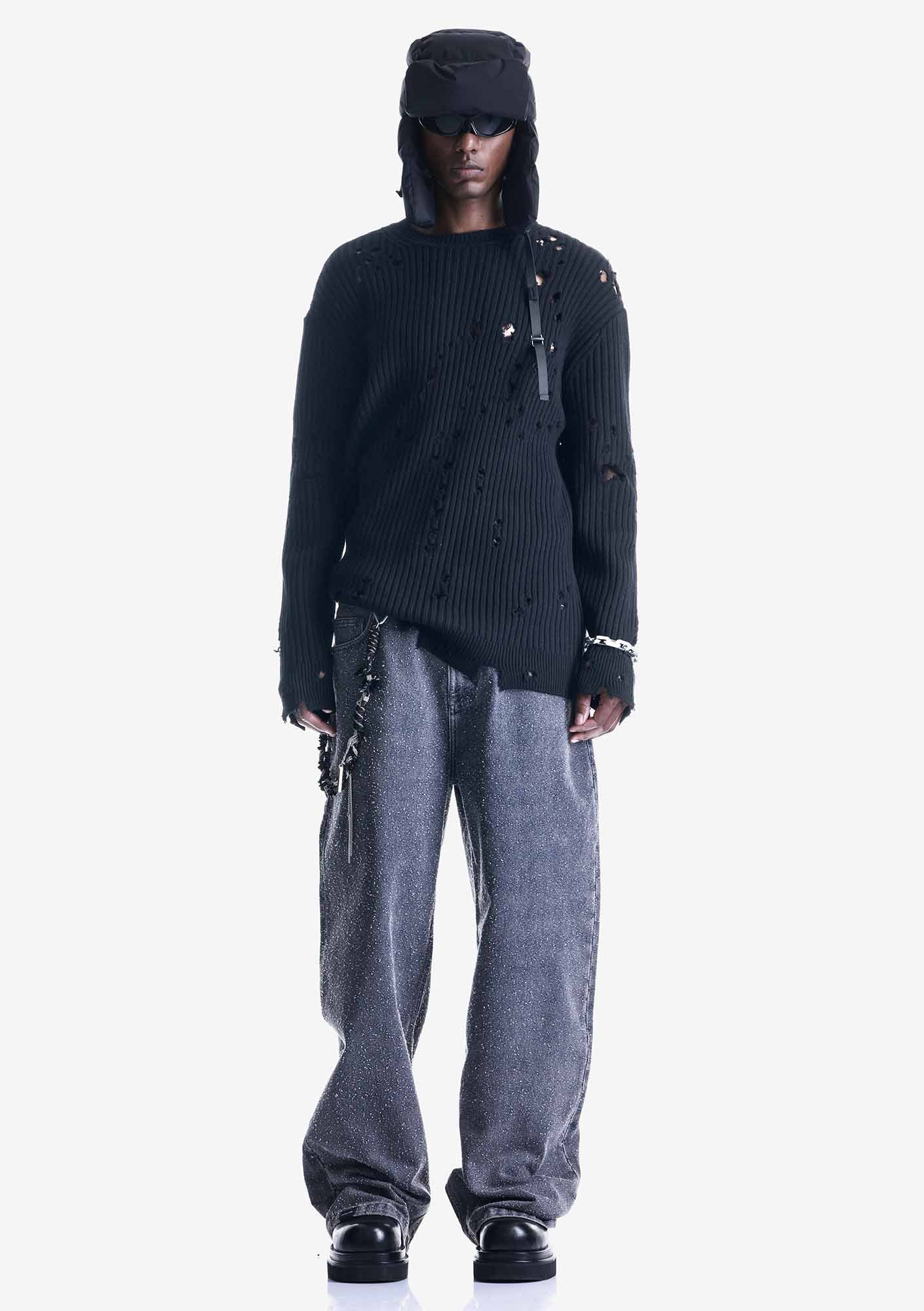 Damaged Merino Sweater Su48
