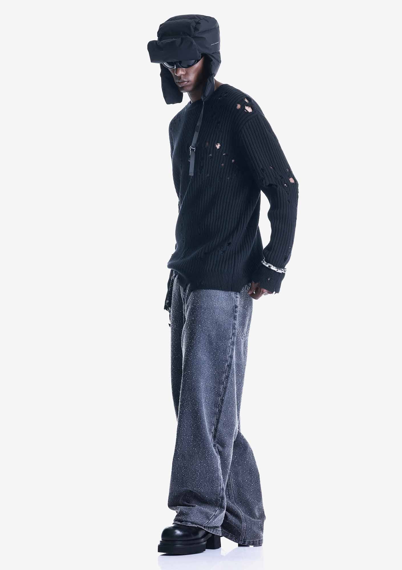 Damaged Merino Sweater Su48