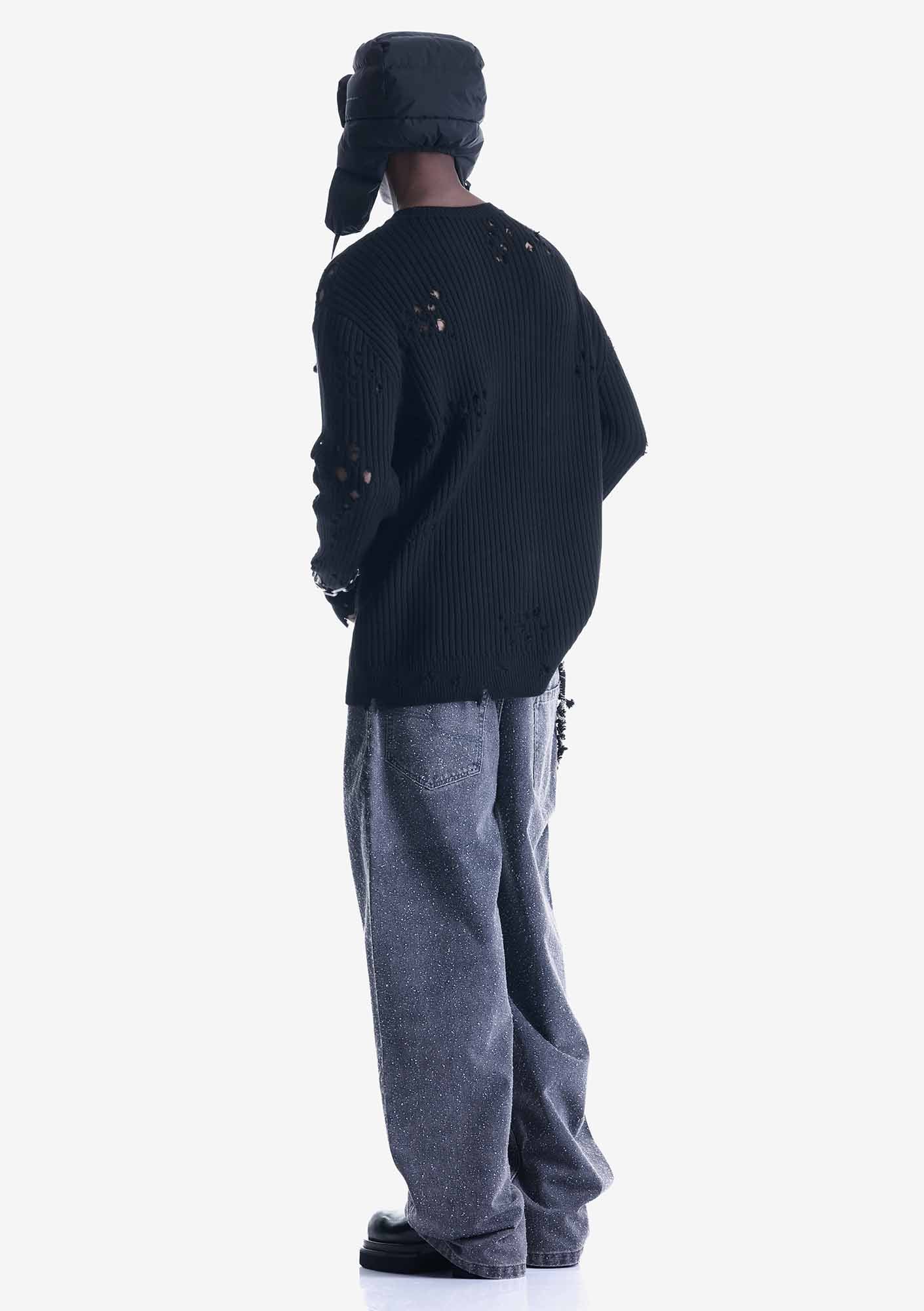 Damaged Merino Sweater Su48