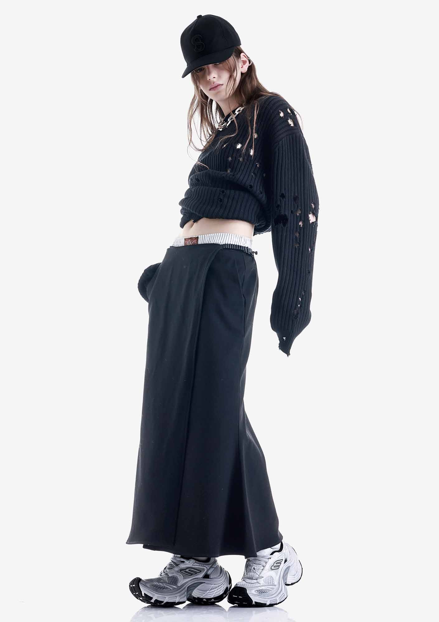 Damaged Merino Sweater Su48