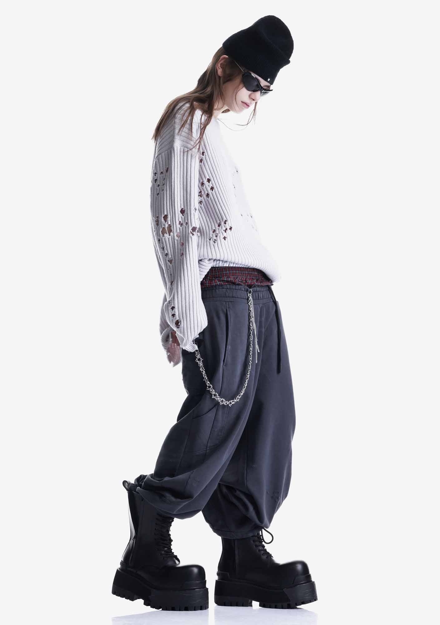 Damaged Merino Sweater Su48