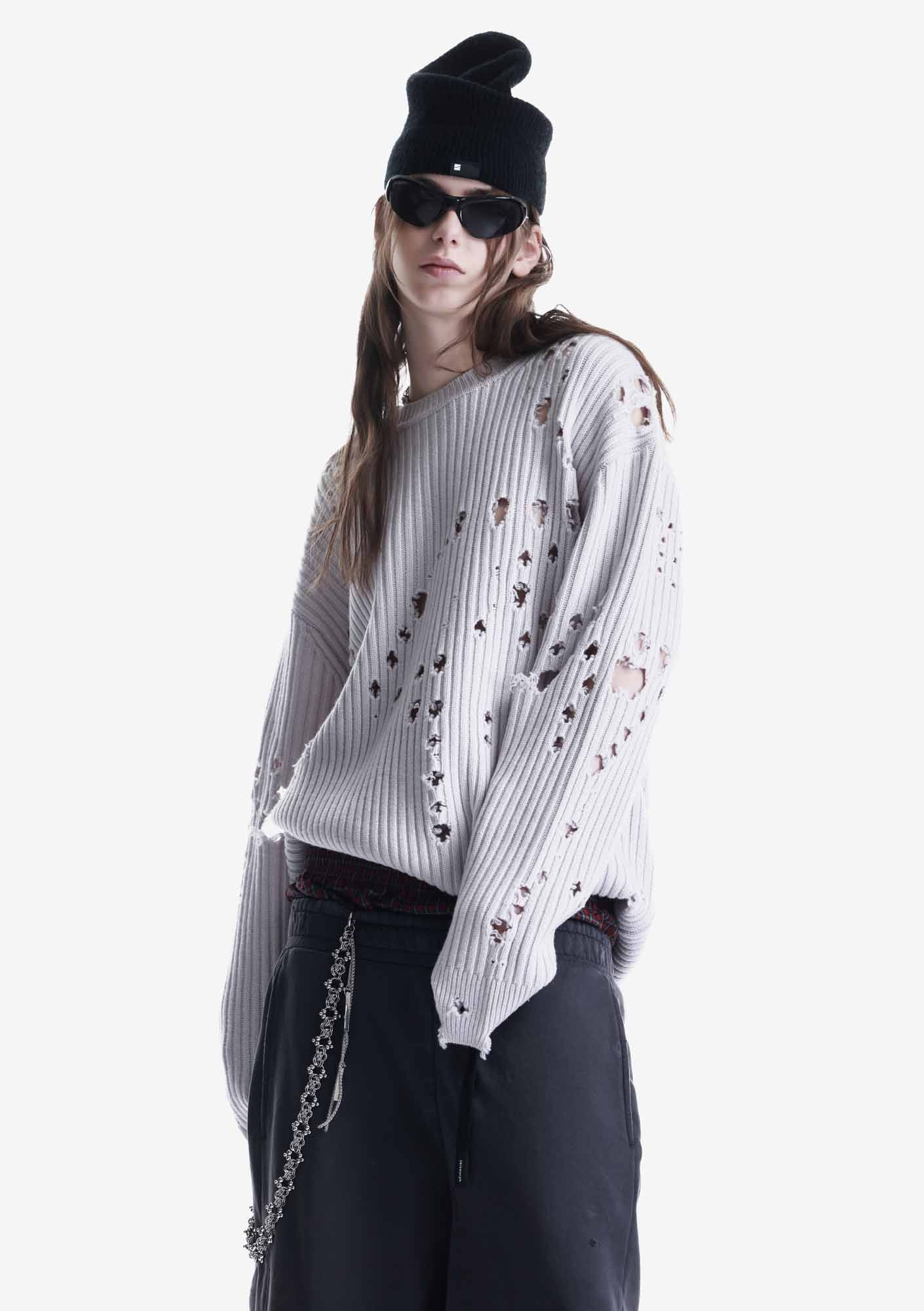 Damaged Merino Sweater Su48