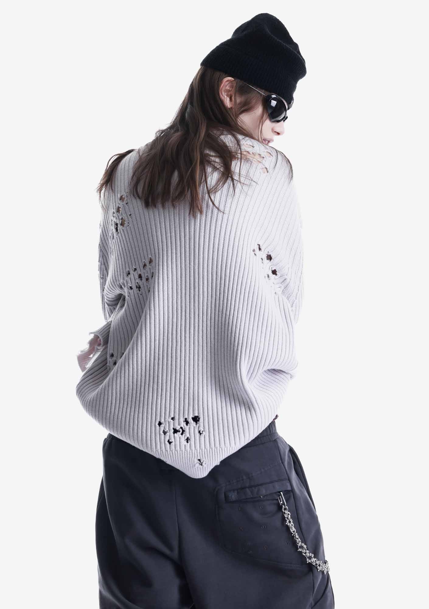 Damaged Merino Sweater Su48
