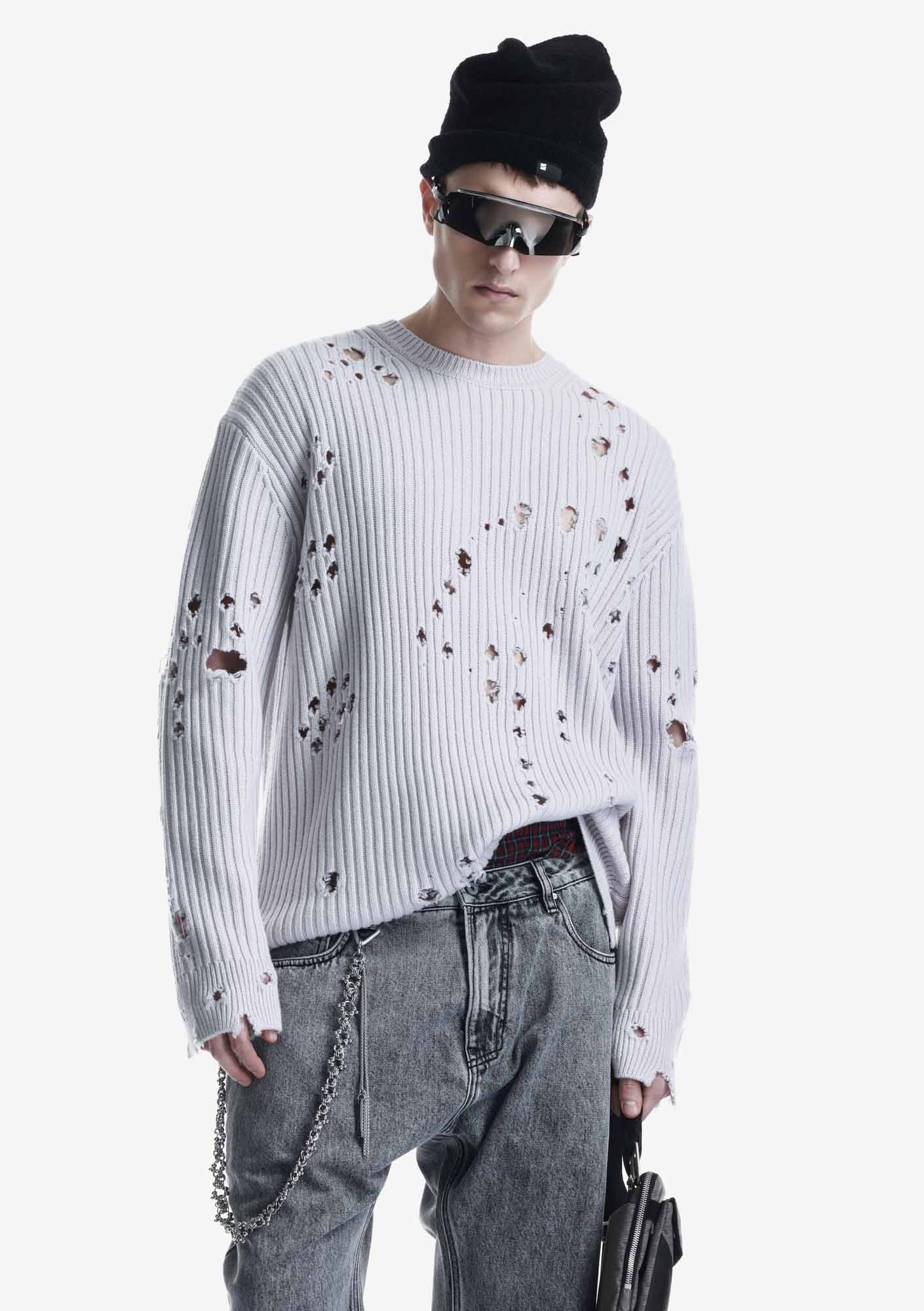 Damaged Merino Sweater Su48