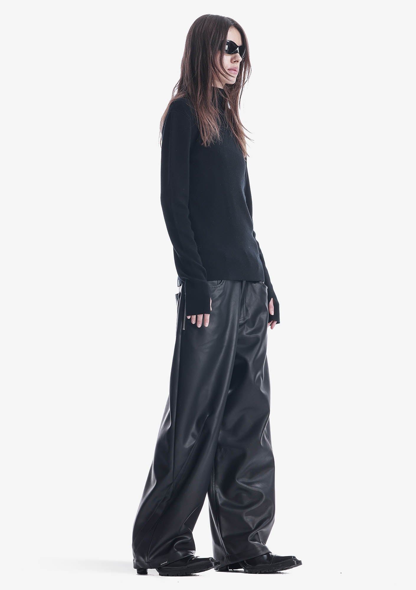 HASSIUM Strick-Sweatshirt mit Rollkragen Sw42