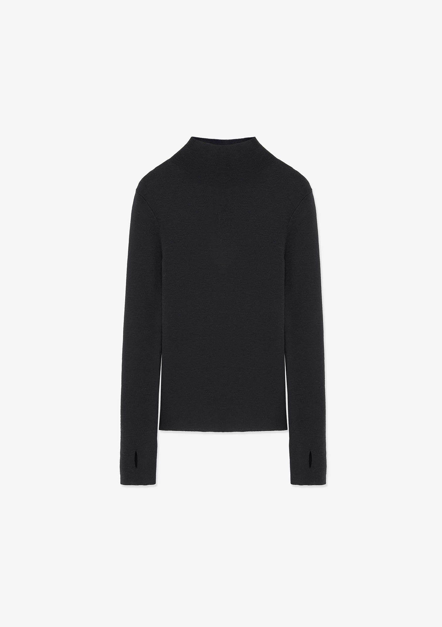 HASSIUM Strick-Sweatshirt mit Rollkragen Sw42