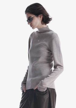 HASSIUM Turtleneck Knit Sweatshirt Sw42