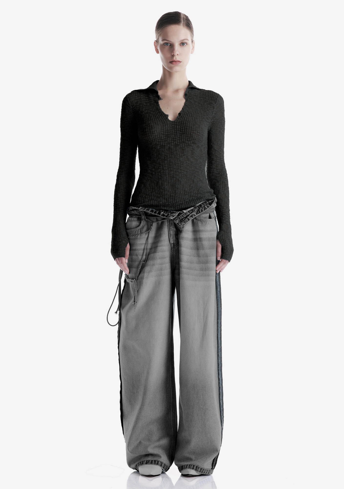 THETA Spread Collar Sweater