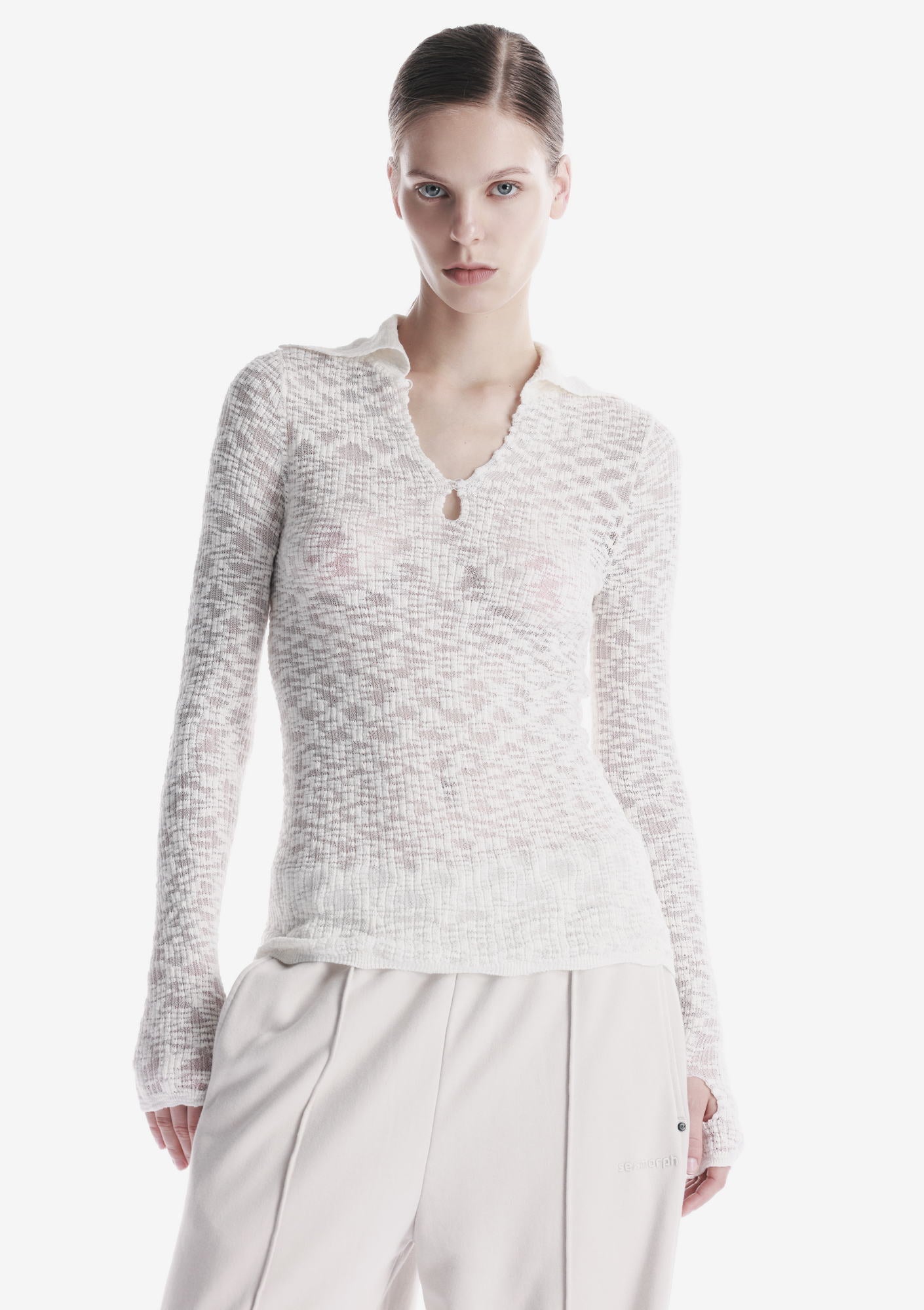 THETA Spread Collar Sweater Sw44