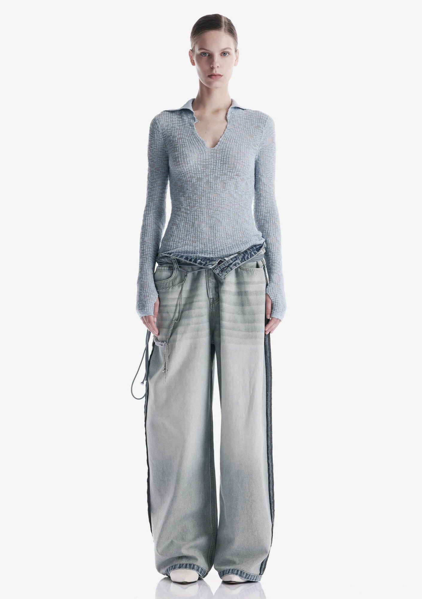 THETA Spread Collar Sweater