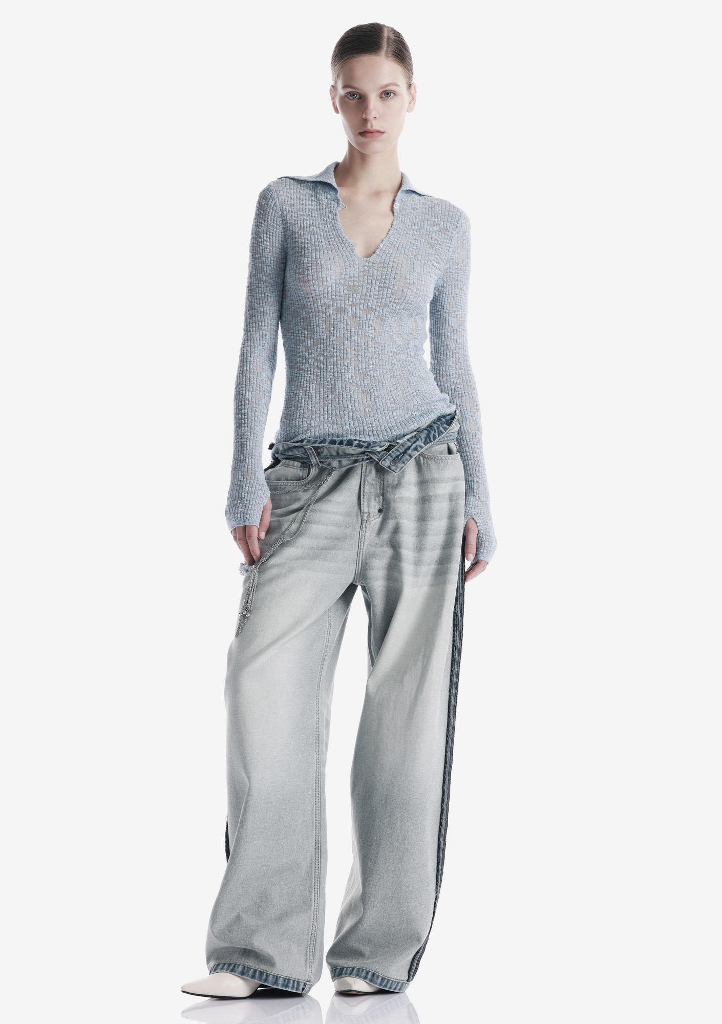 THETA Spread Collar Sweater Sw44