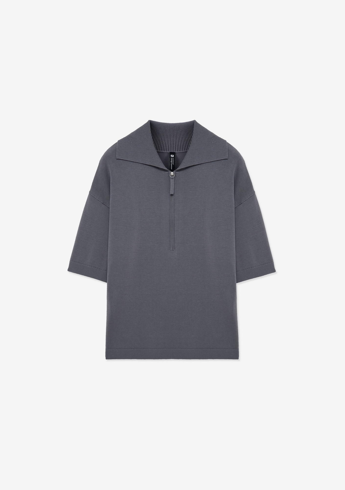 THETA Half-Zippered Polo Shirt