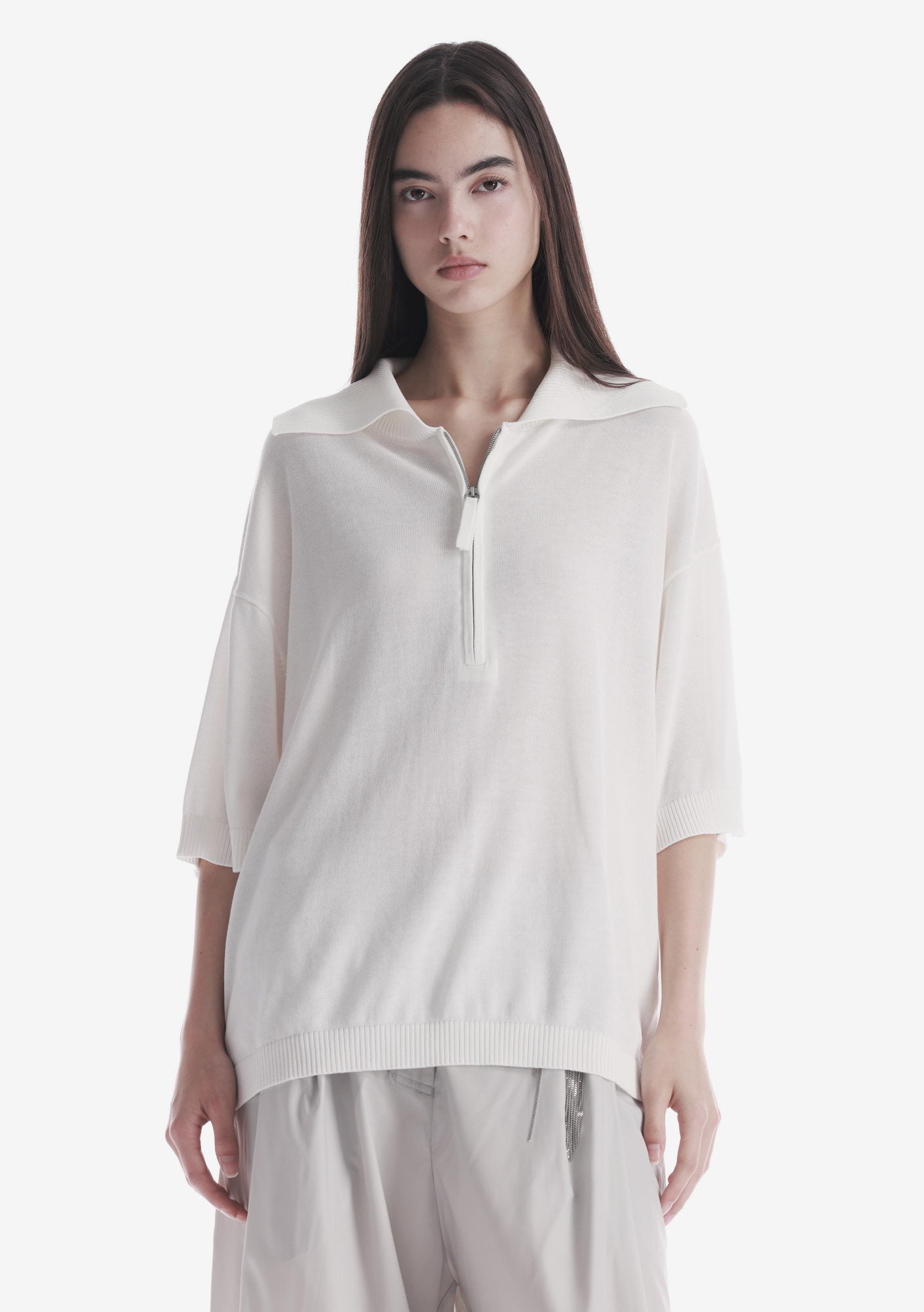 THETA Half-Zippered Polo Shirt Sw45