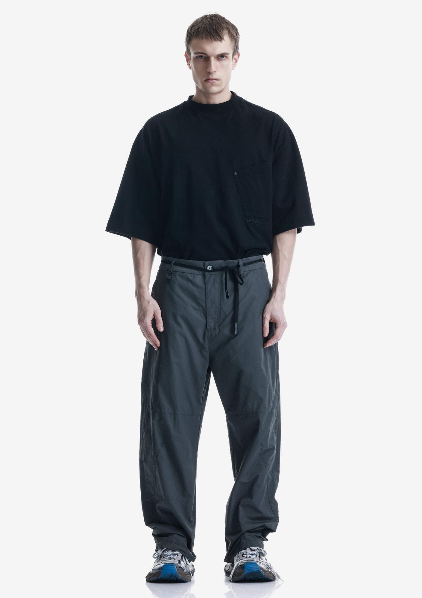 Angled Pocket Oversized T-Shirt Tm124