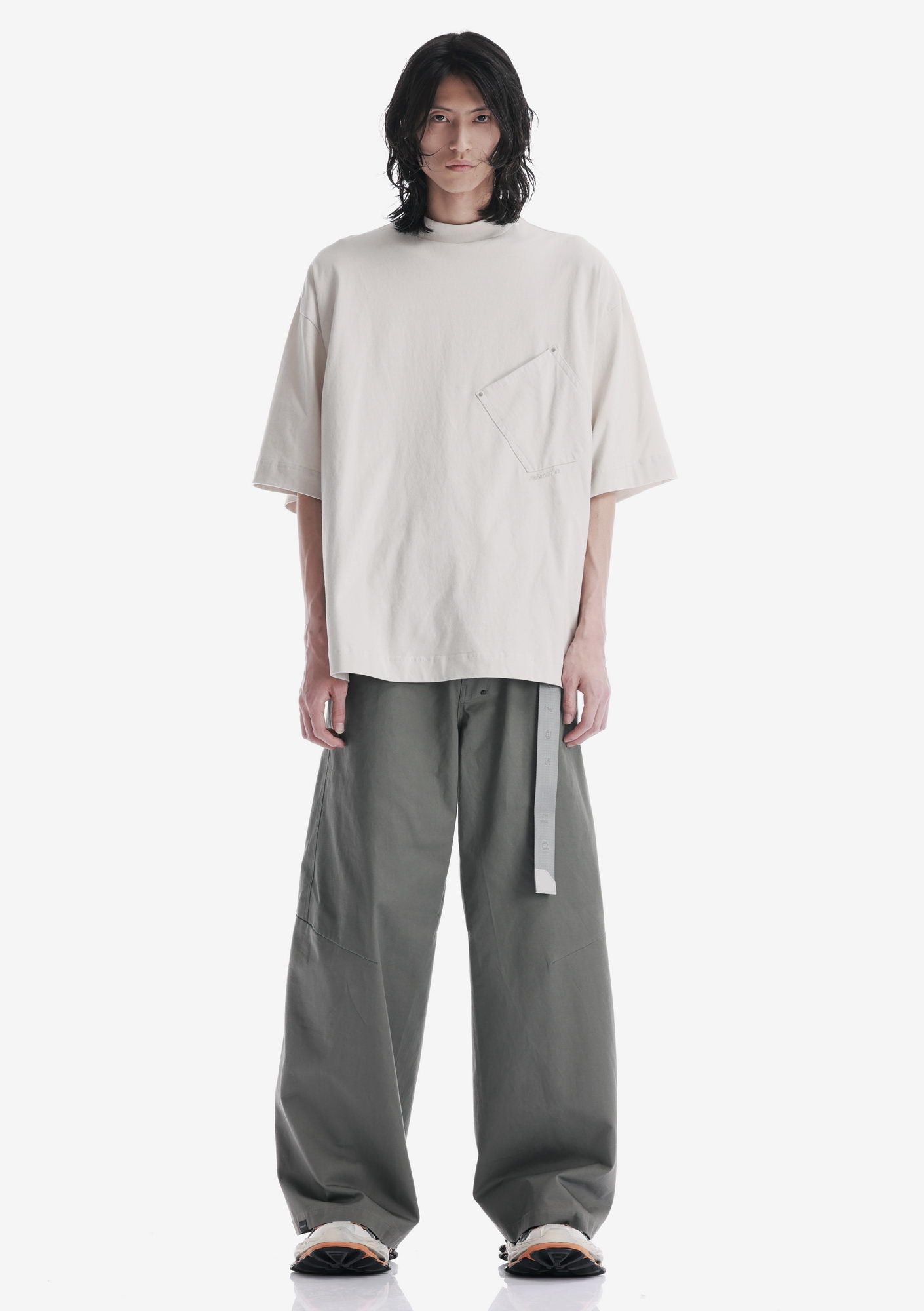 Angled Pocket Oversized T-Shirt Tm124